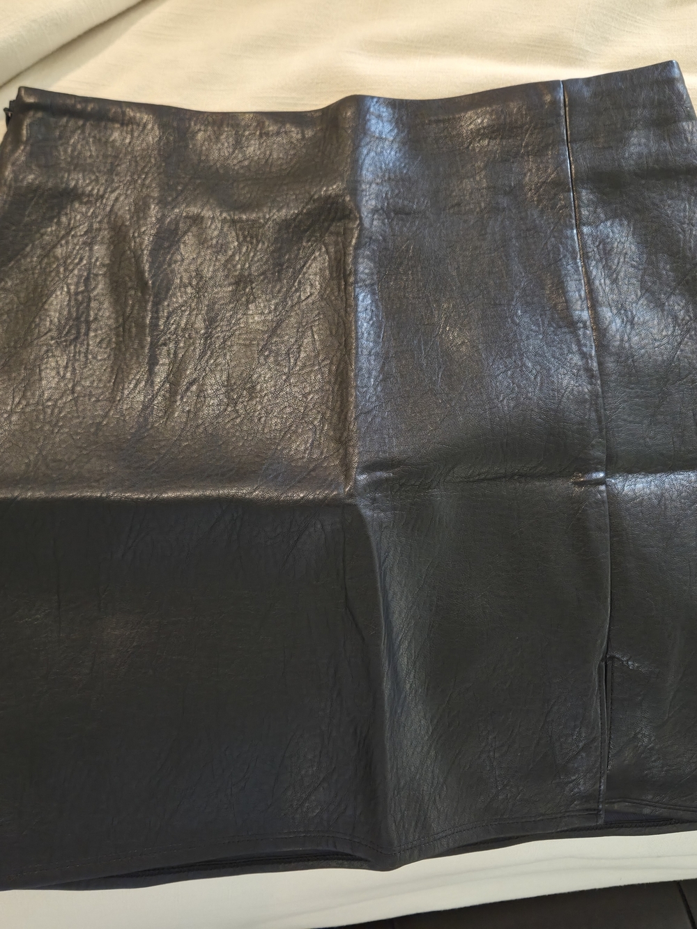 Old Navy Black Faux Leather Mini Skirt